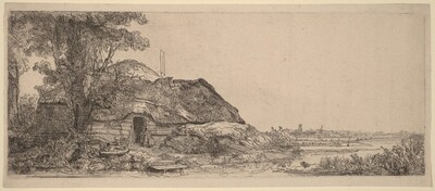 Landscape with a Cottage and a Large Tree