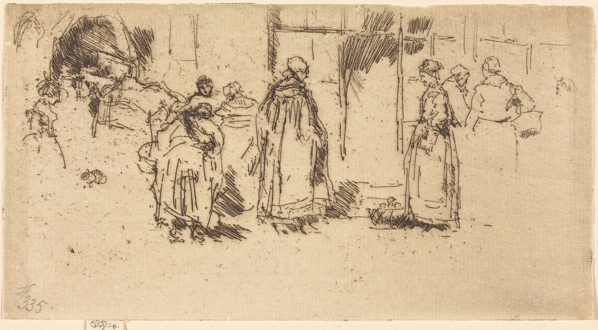 Poultry-Market, Loches by James McNeill Whistler