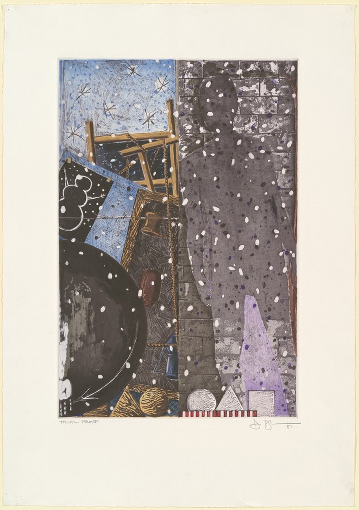 The Seasons (Winter) [trial proof] by Jasper Johns