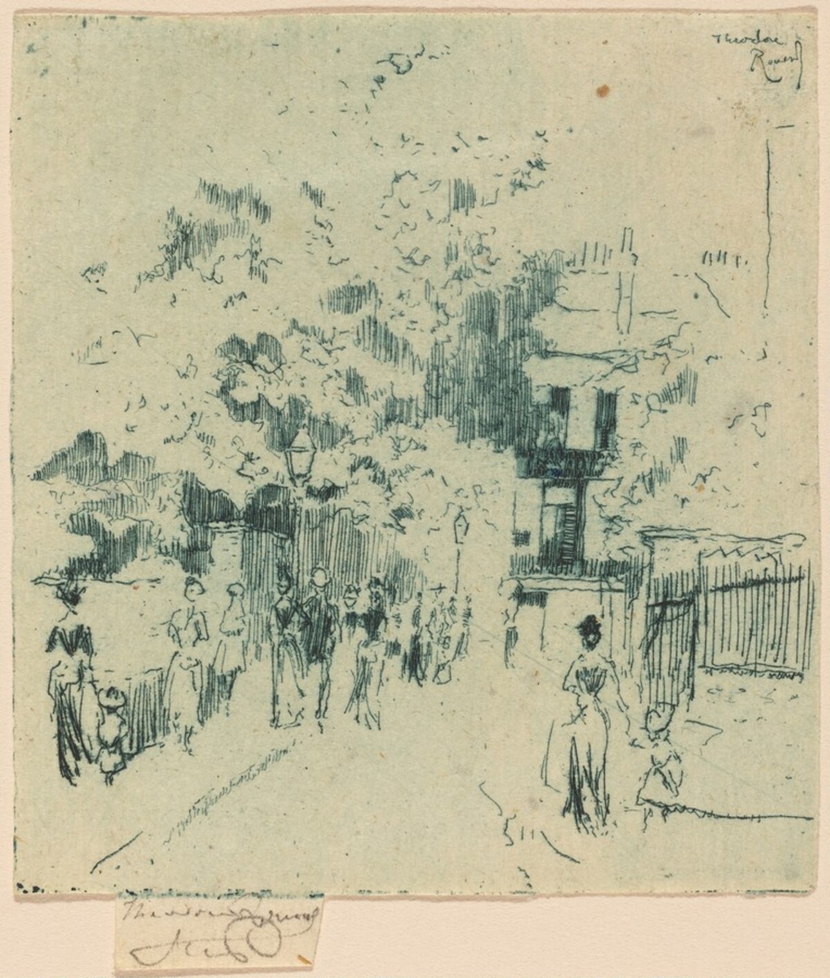 Bank Holiday, Corner of Beaufort Street, Chelsea by Théodore Roussel