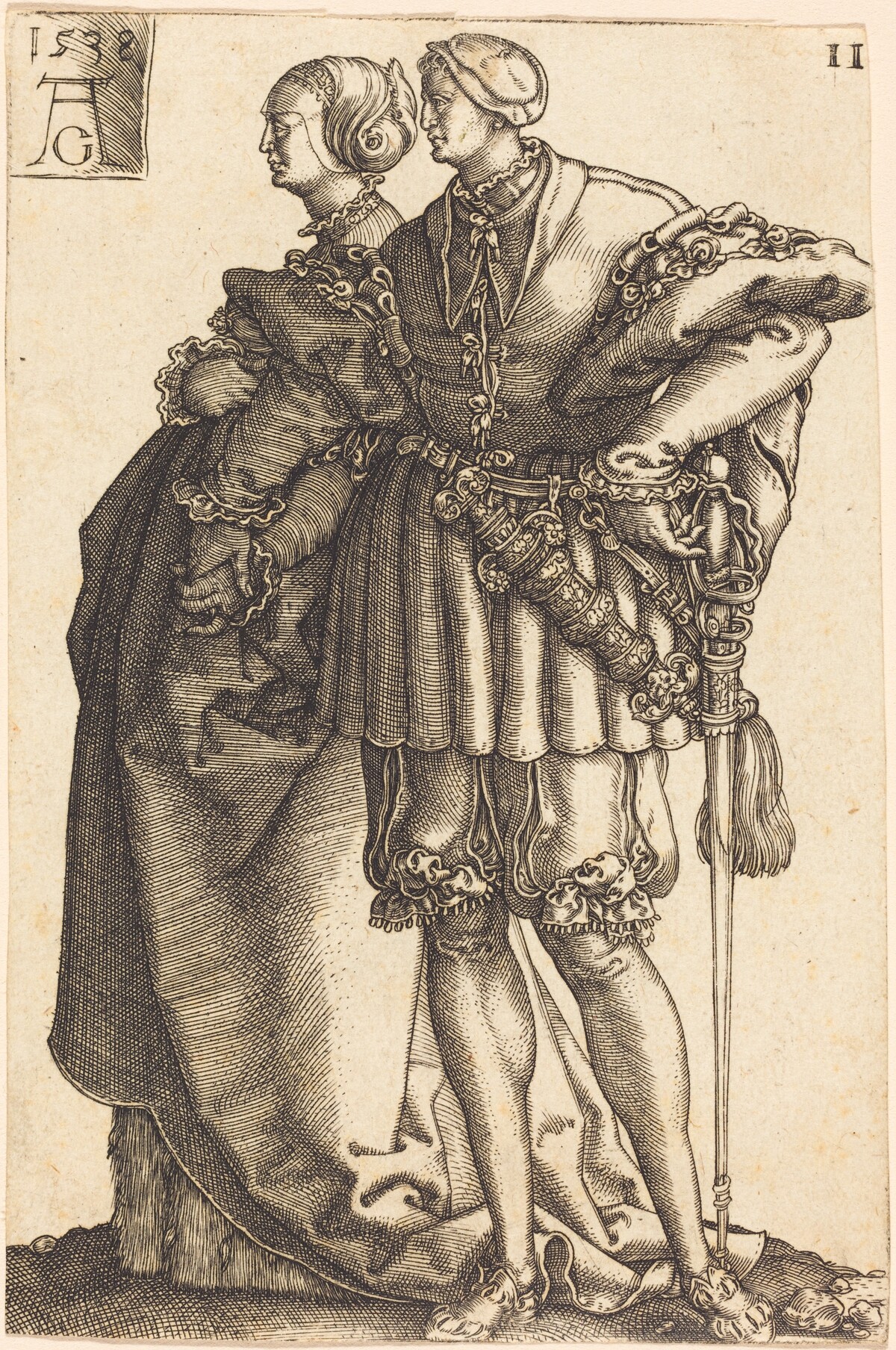 Large Wedding Dancers by Heinrich Aldegrever