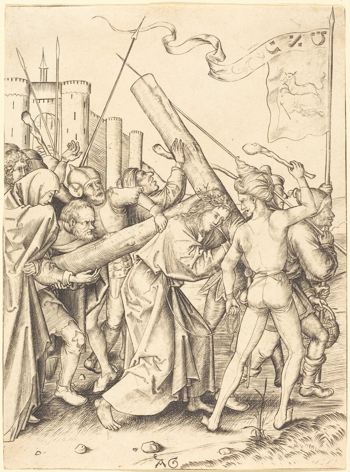 Christ Carrying the Cross by Master AG