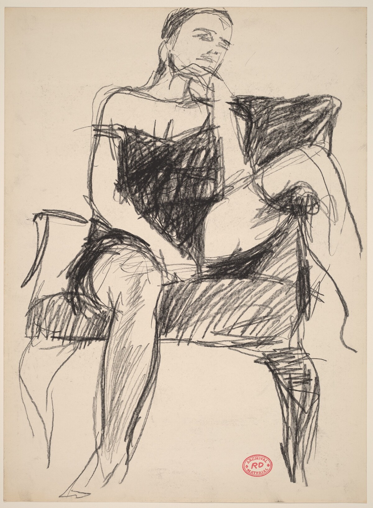Untitled [woman seated in armchair] by Richard Diebenkorn
