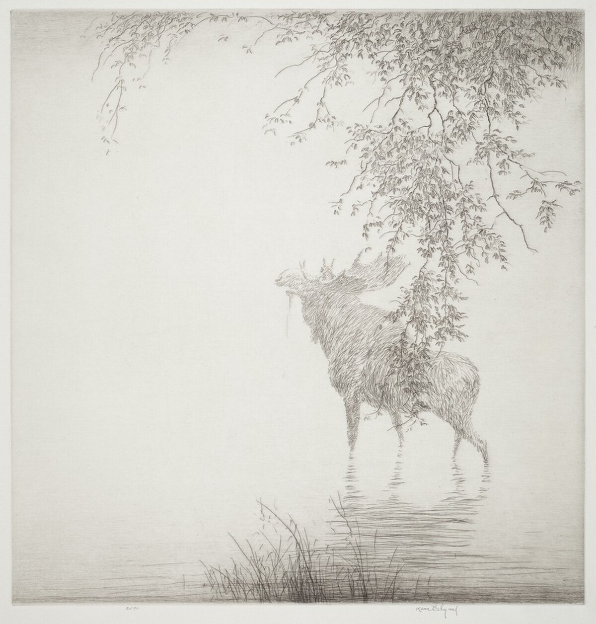 Shadows on the Agawa, No. 2 by Kerr Eby