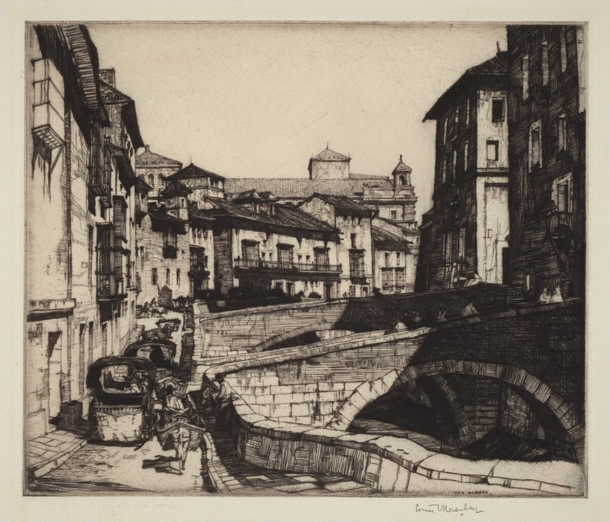 Carrera del Darro, Granada by Louis Conrad Rosenberg