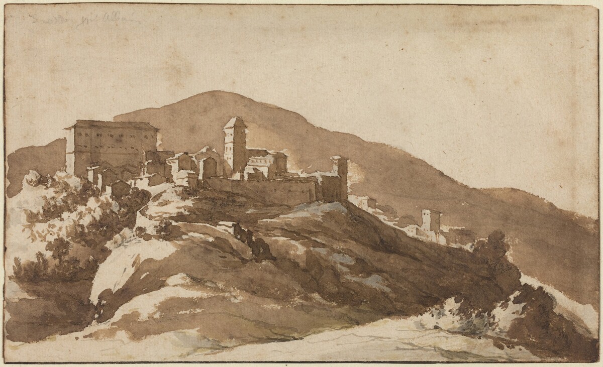 A View of Savelli near Albano by Jan de Bisschop
