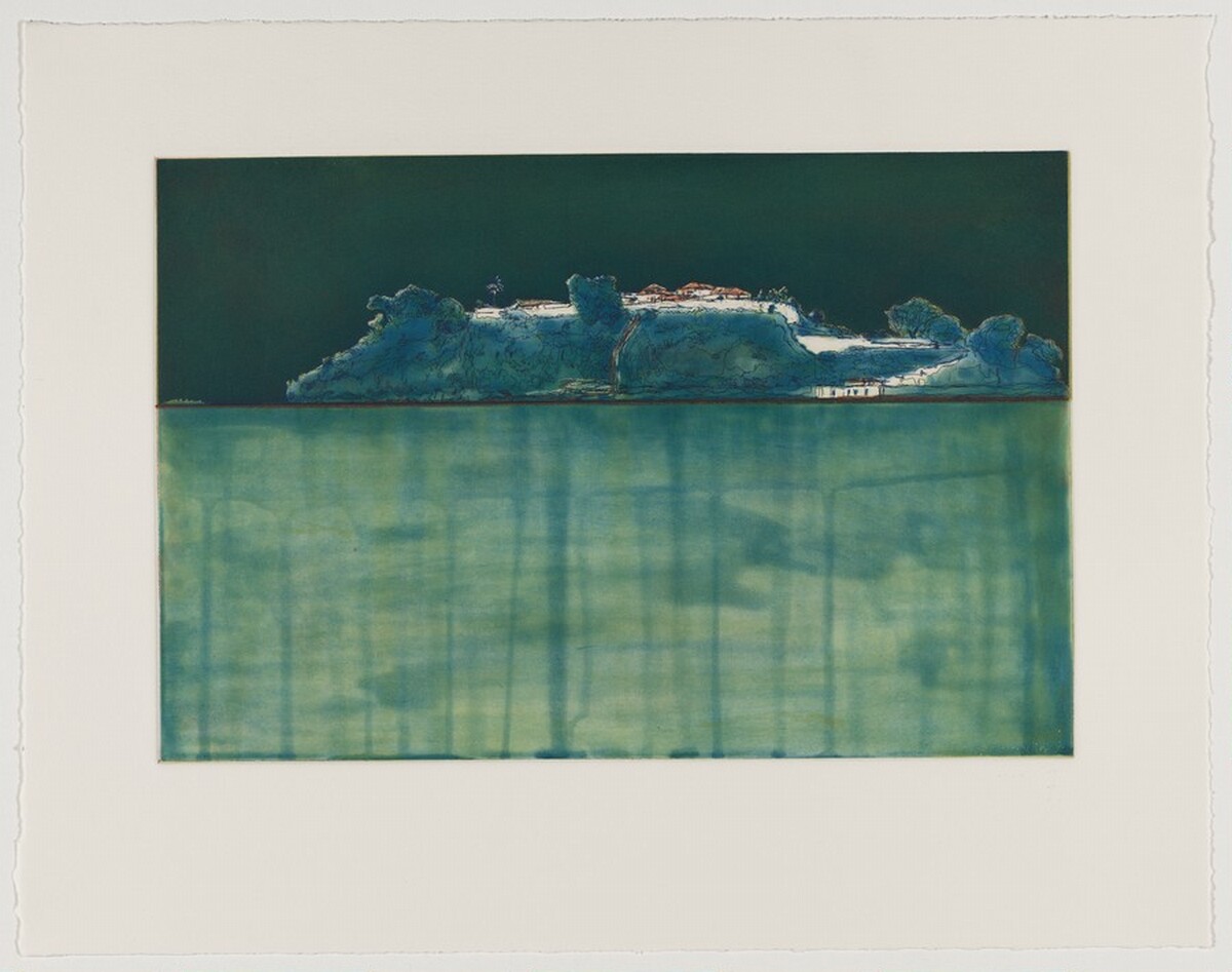 Carrera [working proof 2] by Peter Doig