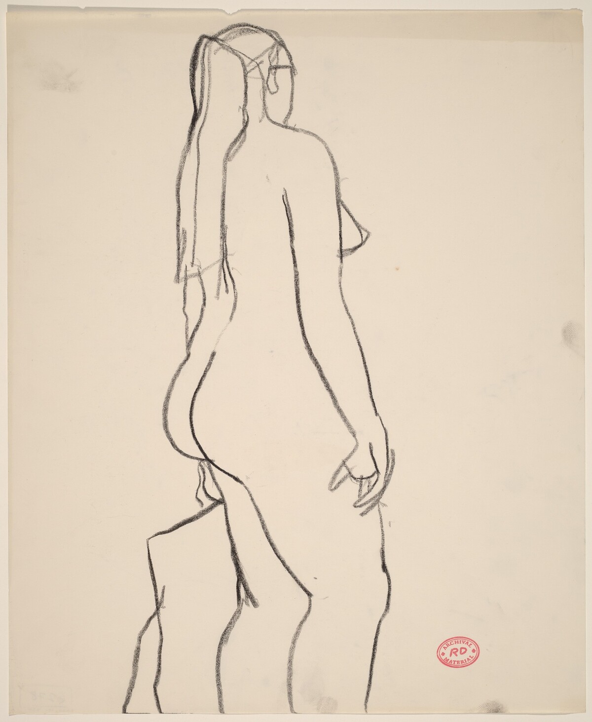Untitled [standing female nude] by Richard Diebenkorn