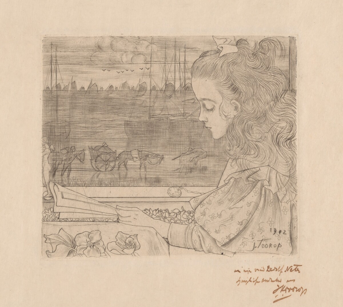 Charley voor Het Raam [Charley in Front of the Window] by Jan Toorop