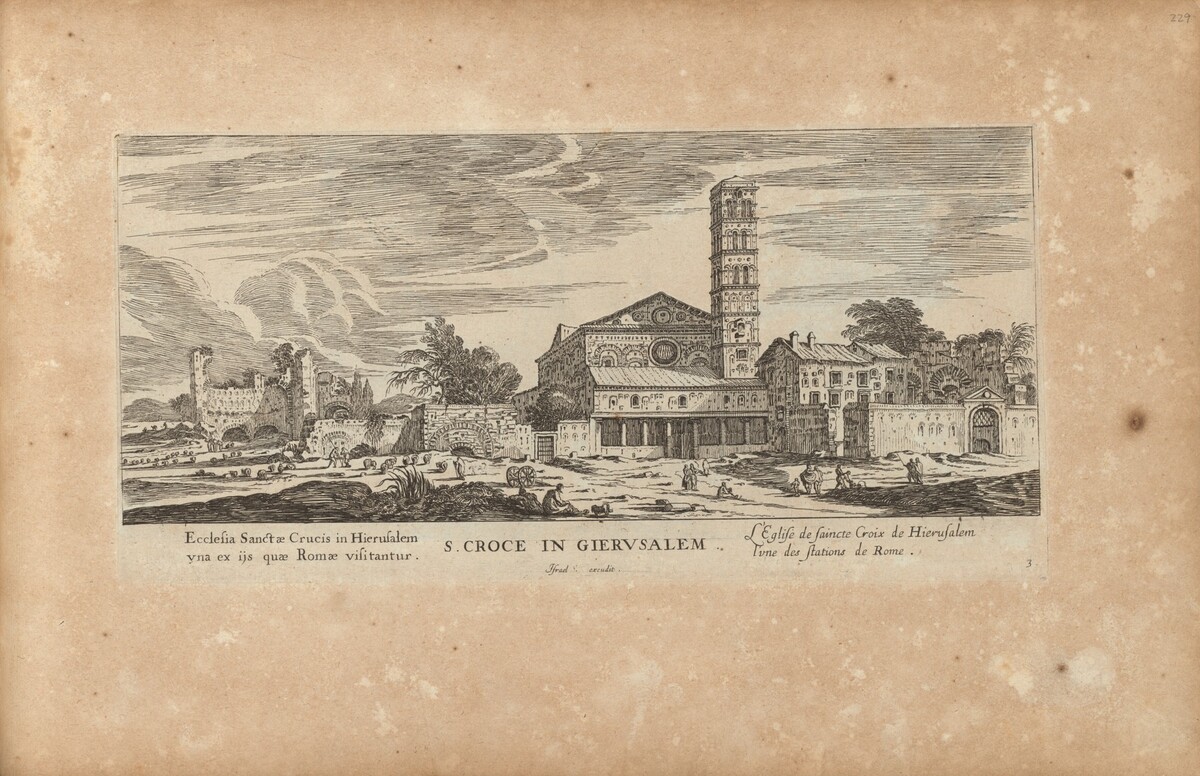 S. Croce in Gierusalem by Israël Silvestre