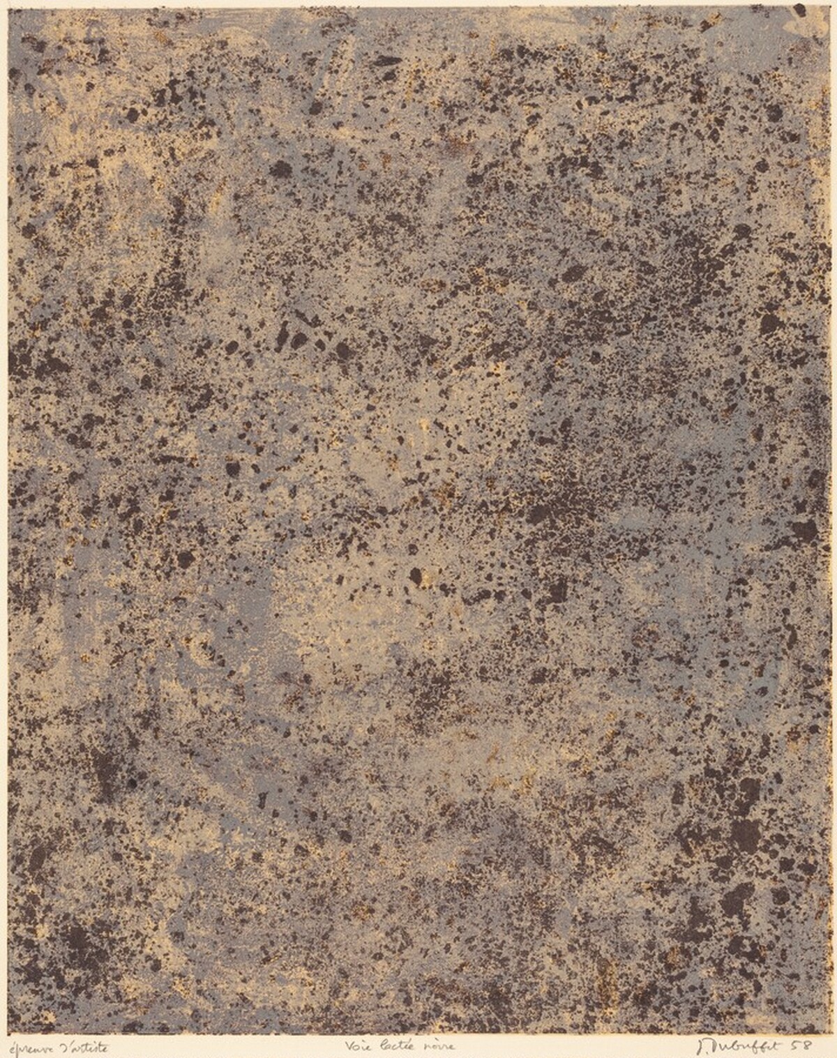 Voie lactée noire by Jean Dubuffet