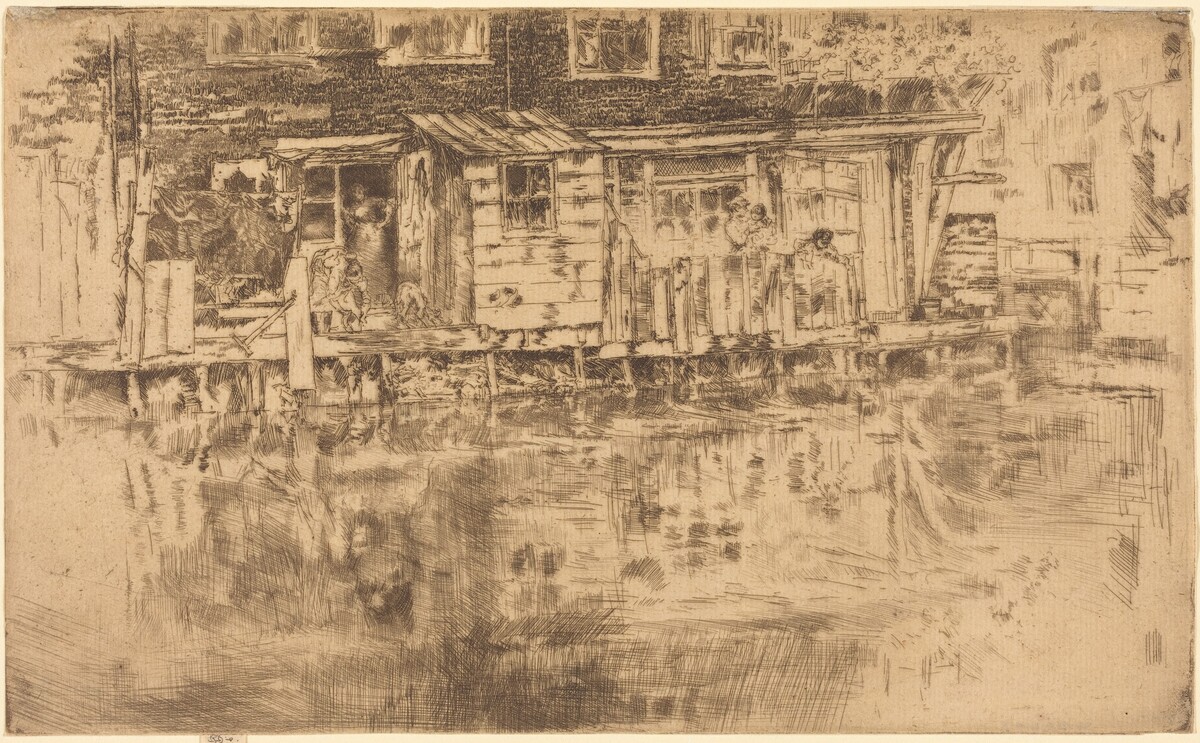 Long House - Dyer's - Amsterdam by James McNeill Whistler