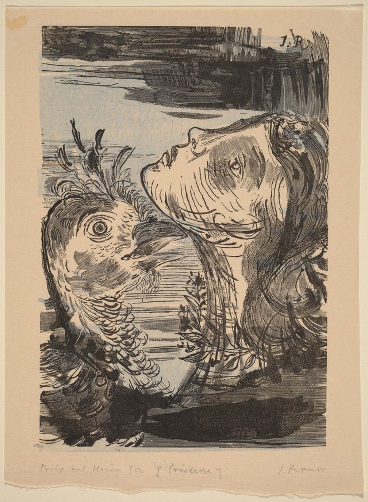 Illustration to Voltaire, "La Princesse de Babilone" by Imre Reiner
