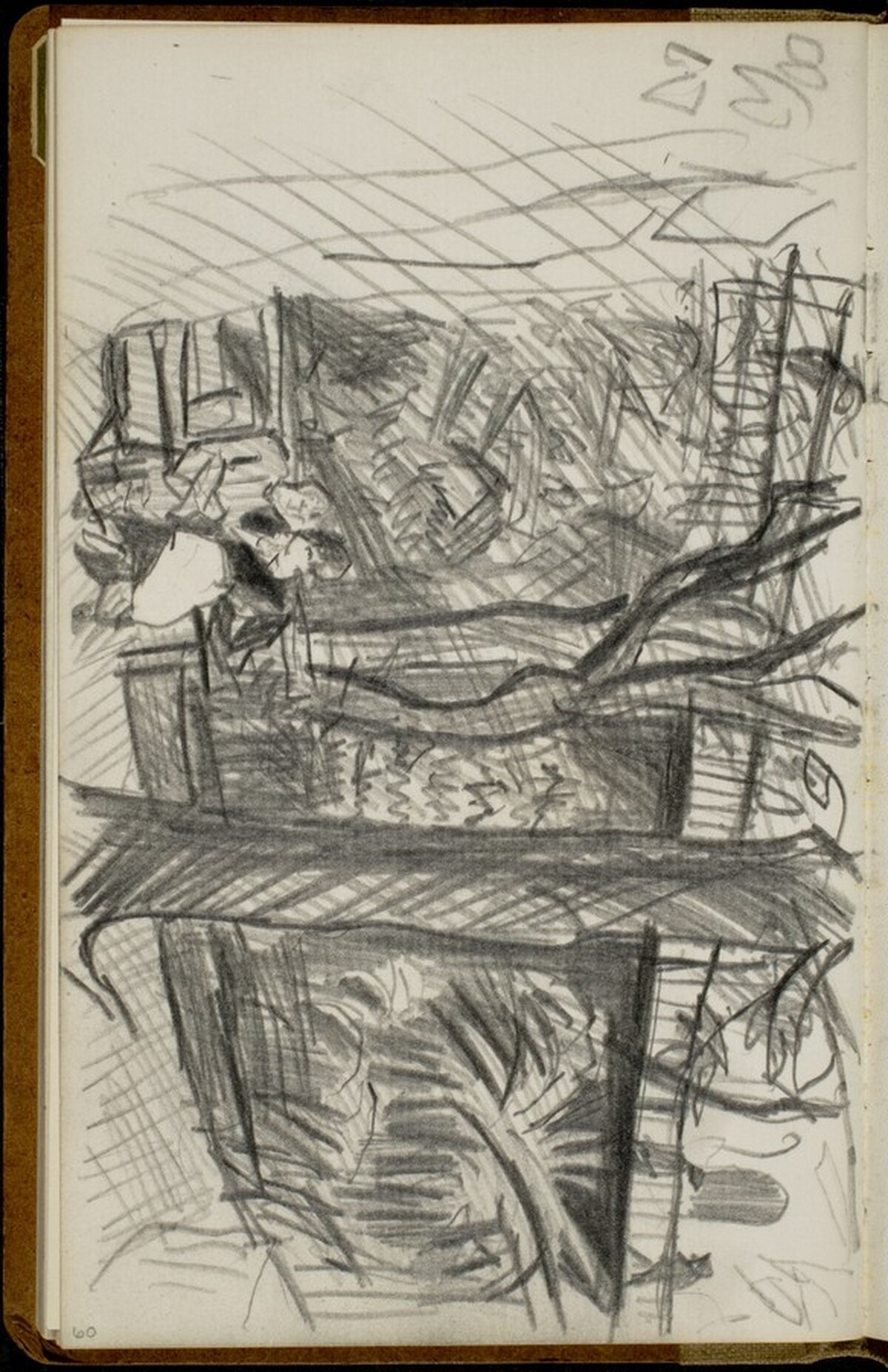Paar auf Bank im Park (Couple on a Park Bench) [p. 60] by Max Beckmann