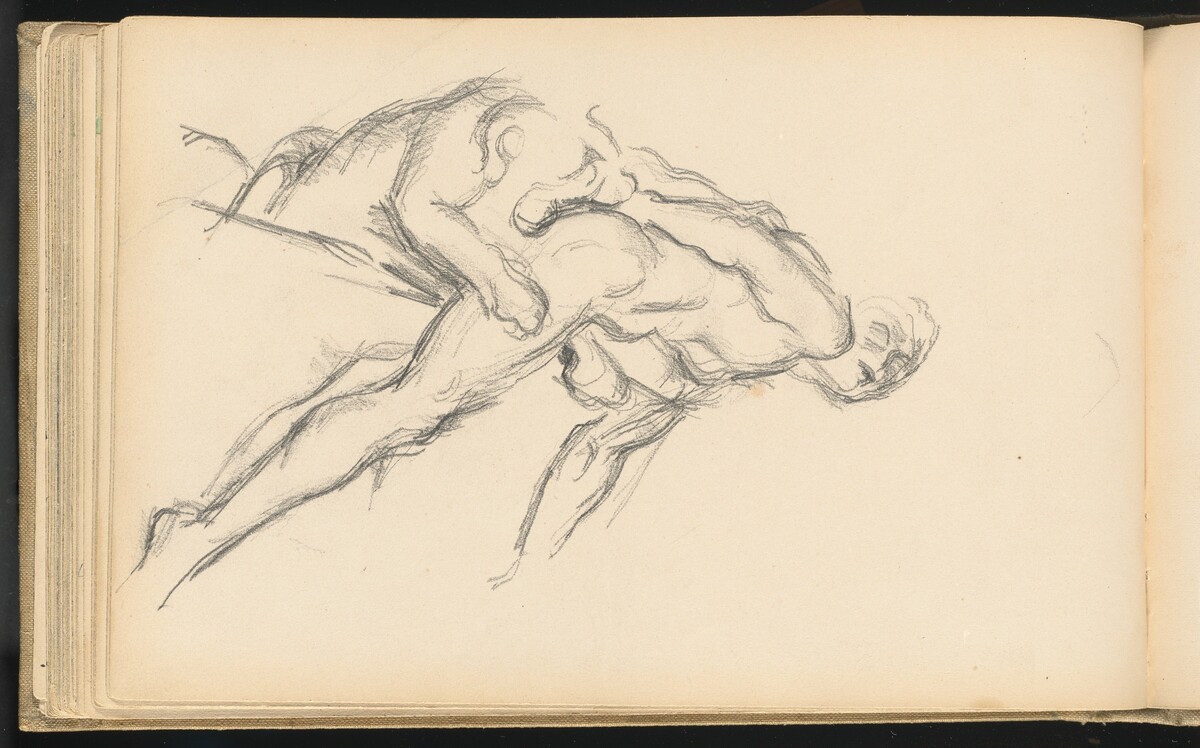 Study of Puget's "Milo of Crotona" by Paul Cezanne