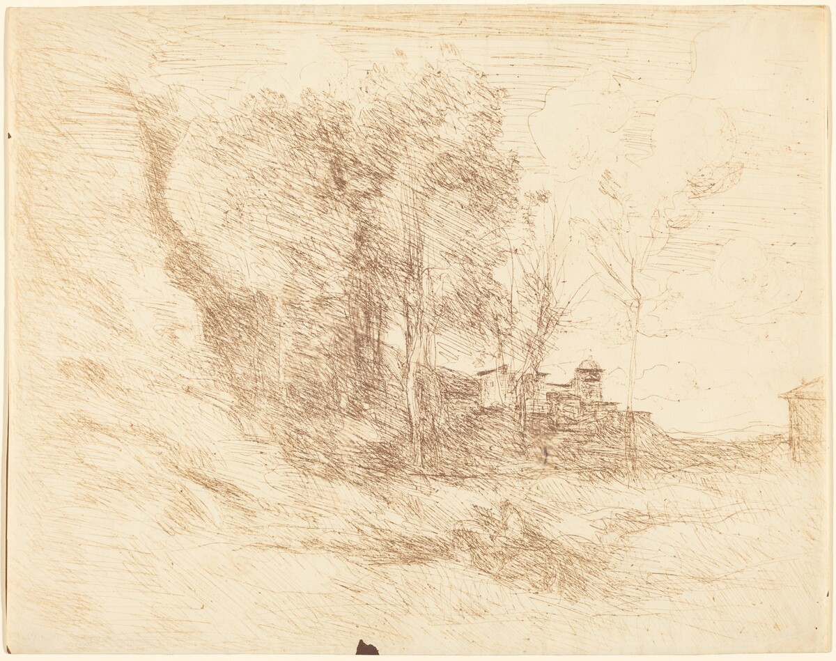 Souvenir of Ostia (Souvenir d'Ostie) by Jean-Baptiste-Camille Corot