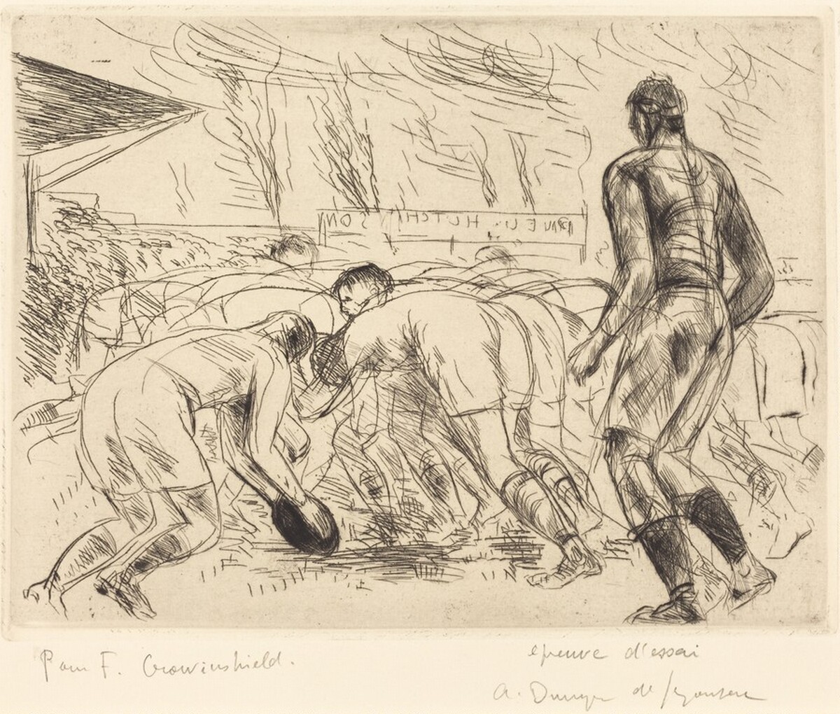 La Sortie de melee by André Dunoyer de Segonzac