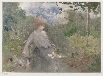 Reading in a Garden (Lettura in giardino)