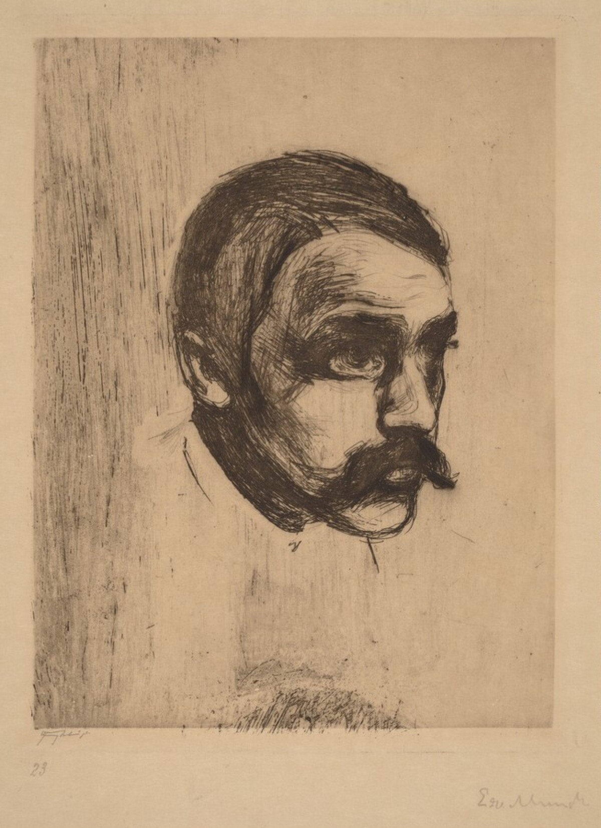 Sigbjorn Obstfelder by Edvard Munch