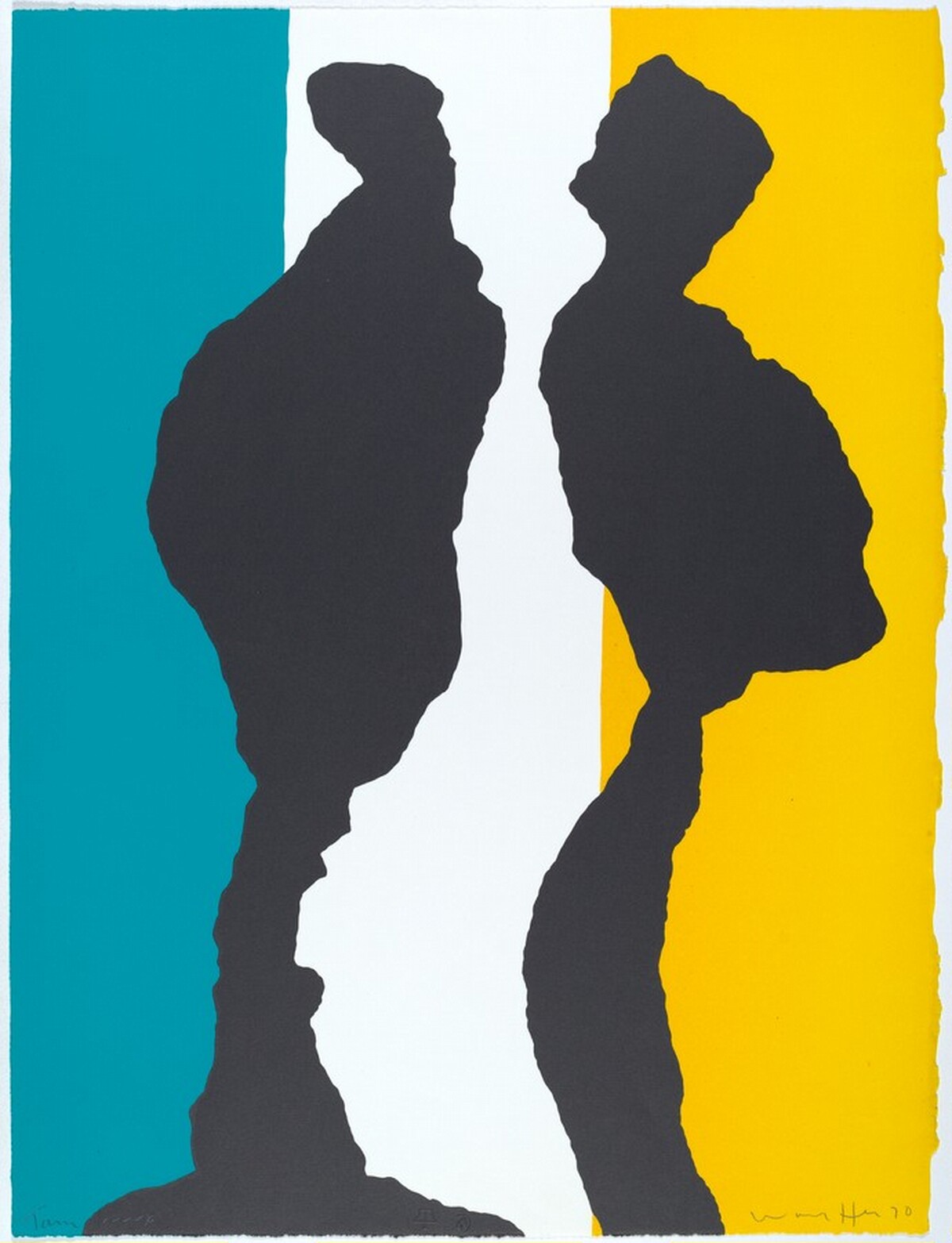 Two Figures by Emerson Woelffer