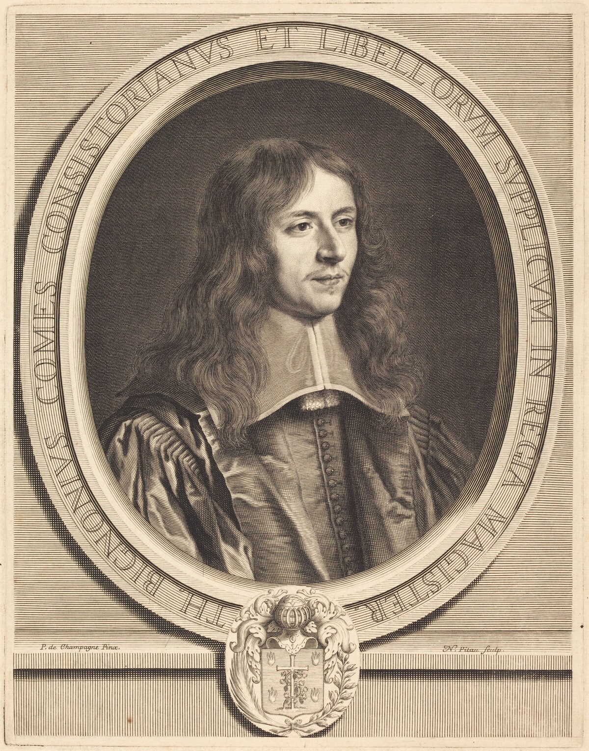 Thierry Bignon by Nicolas Pitau I after Philippe de Champaigne