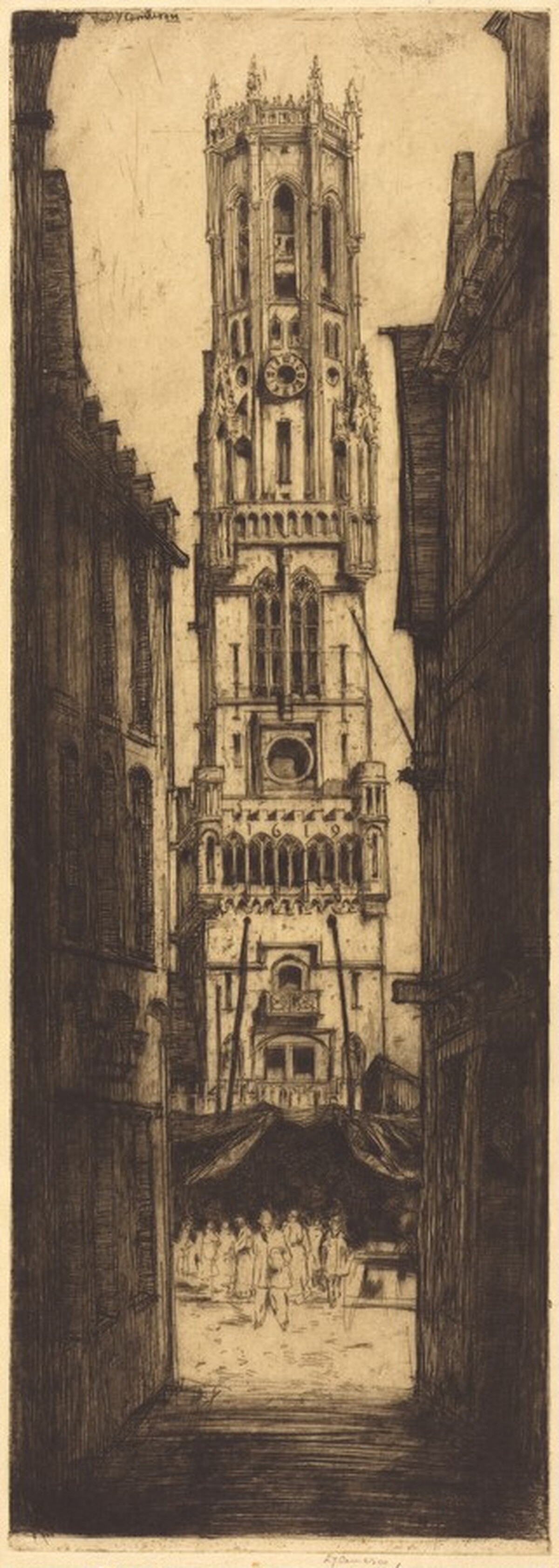 The Belfry of Bruges by David Young Cameron