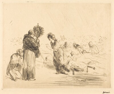The Miracle before the Blessed Sacrament (fourth plate)