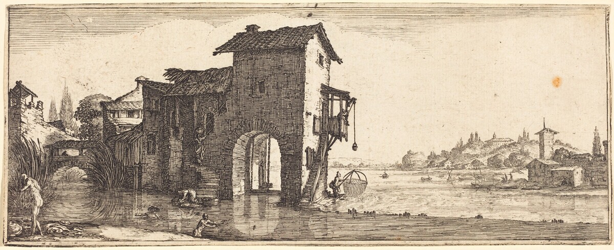 The Watermill by Follower of Jacques Callot