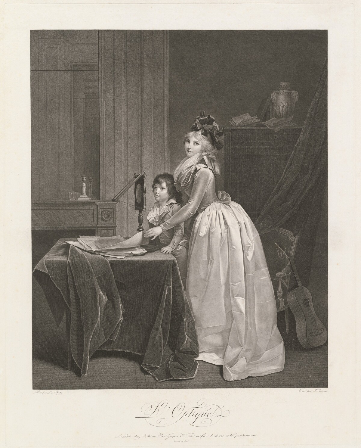 L'Optique (The Optical Viewer) by Frédéric Cazenave, after Louis-Léopold Boilly