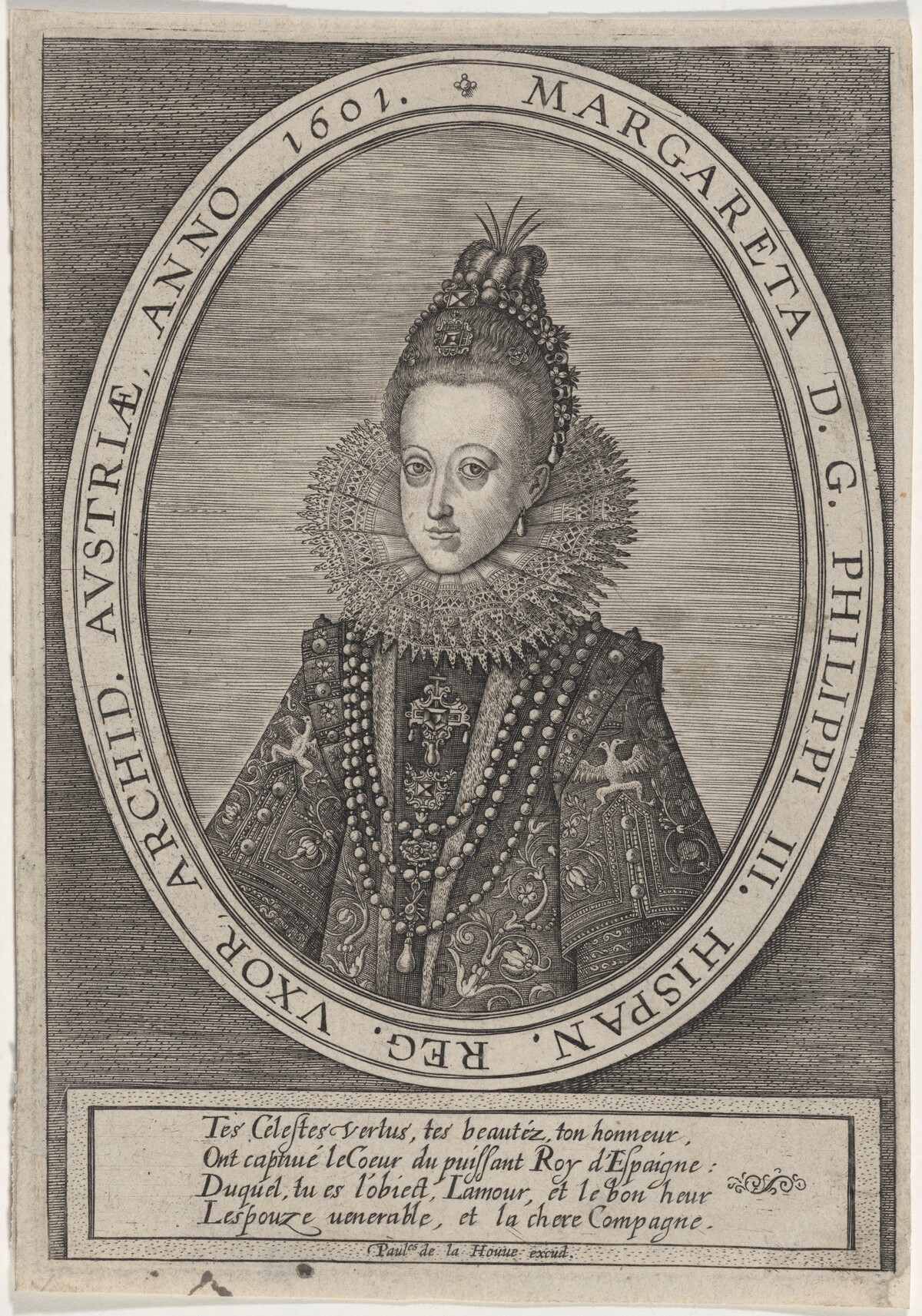 Margaret, Wife of Philip III of Spain by Paul de la Houve