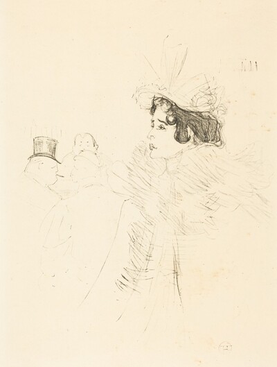 Miss May Belfort in the Irish and American Bar, rue Royale (Miss Belfort Belfort au Irish and American Bar, Rue Royale)
