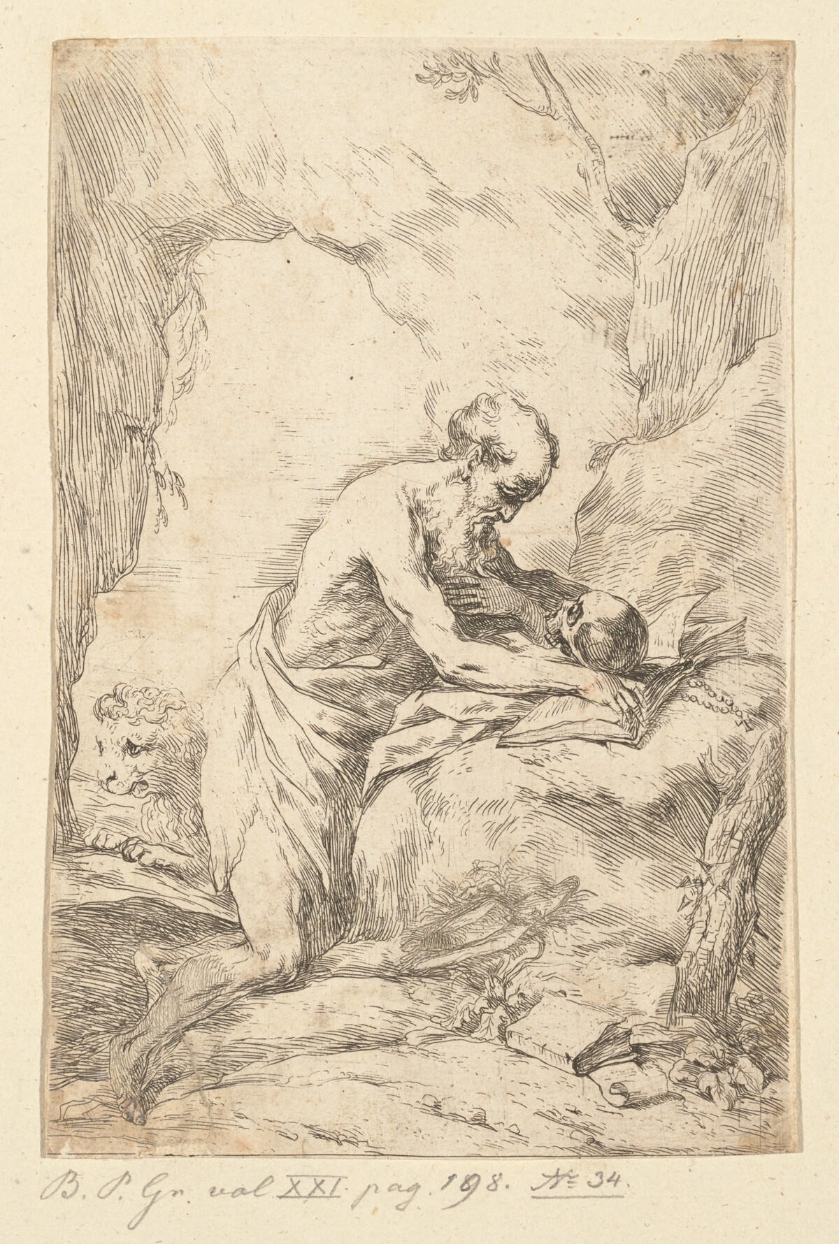 Saint Jerome by Bartolomeo Biscaino