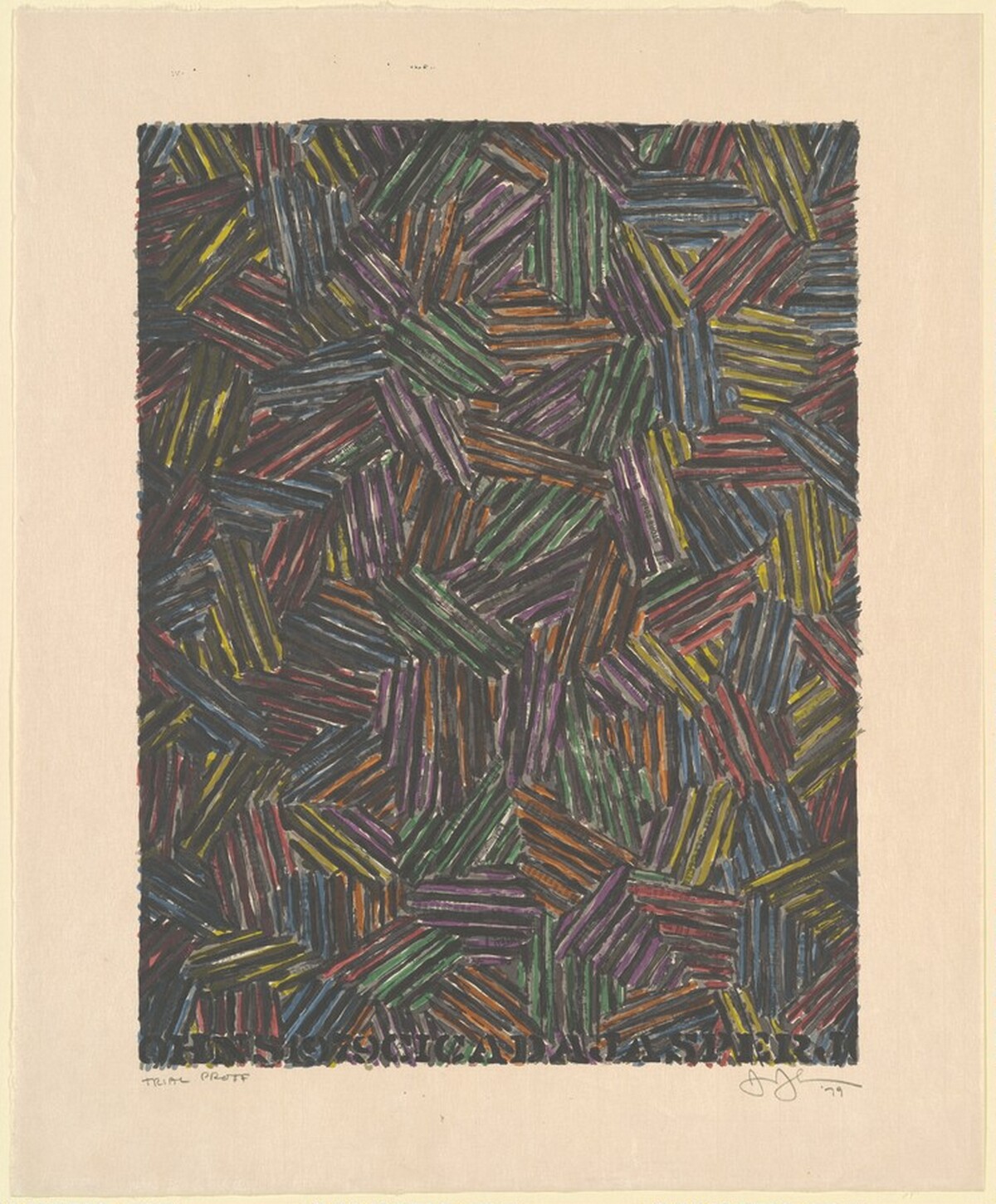 Cicada II [trial proof] by Jasper Johns