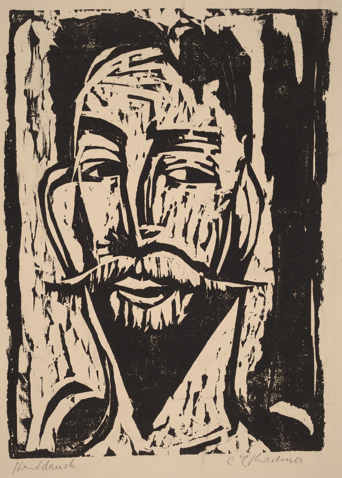 Head of Prof. Dr. Graef by Ernst Ludwig Kirchner