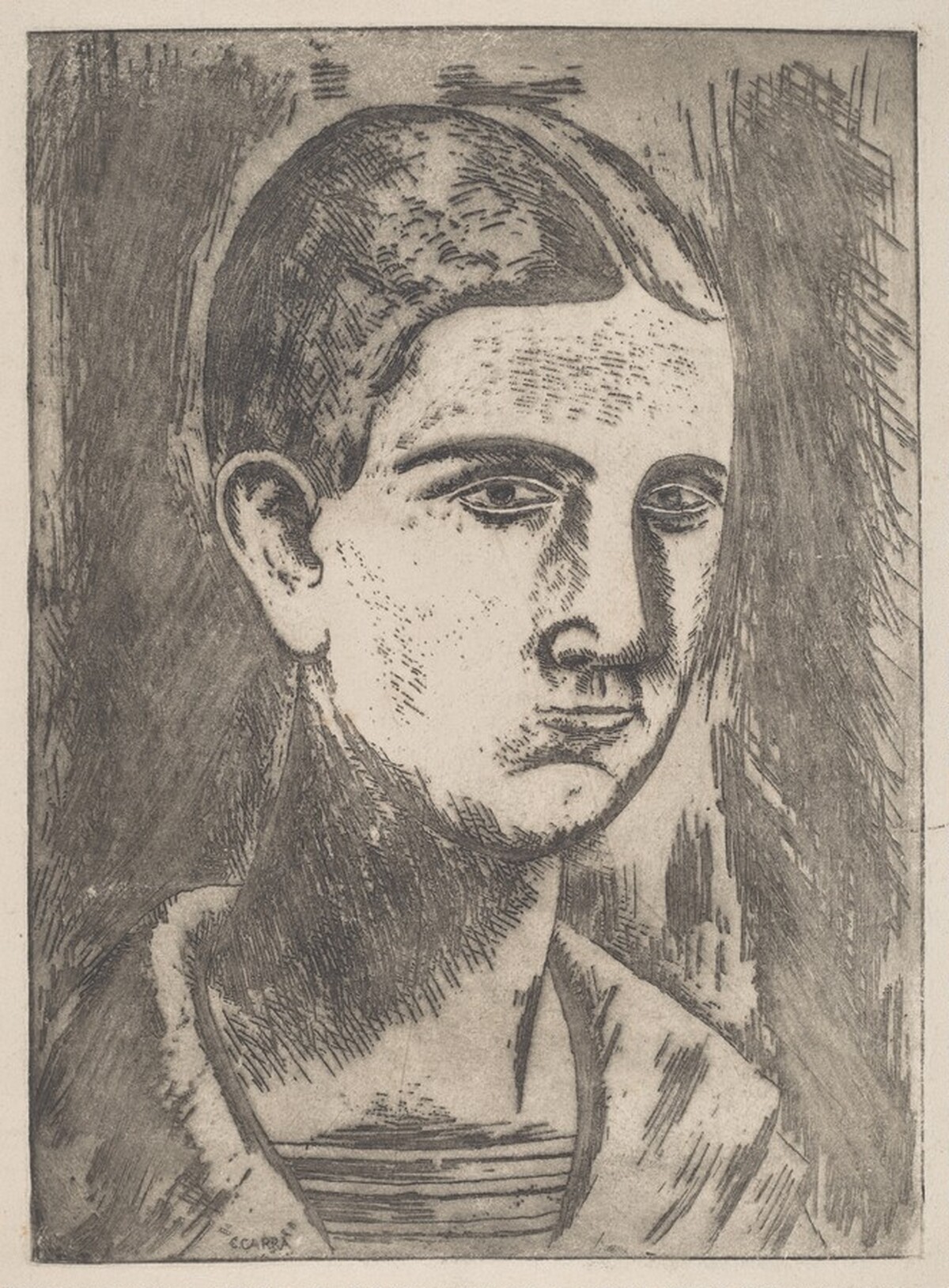 Head of a Boy [Testa di ragazzo] by Carlo Carrà