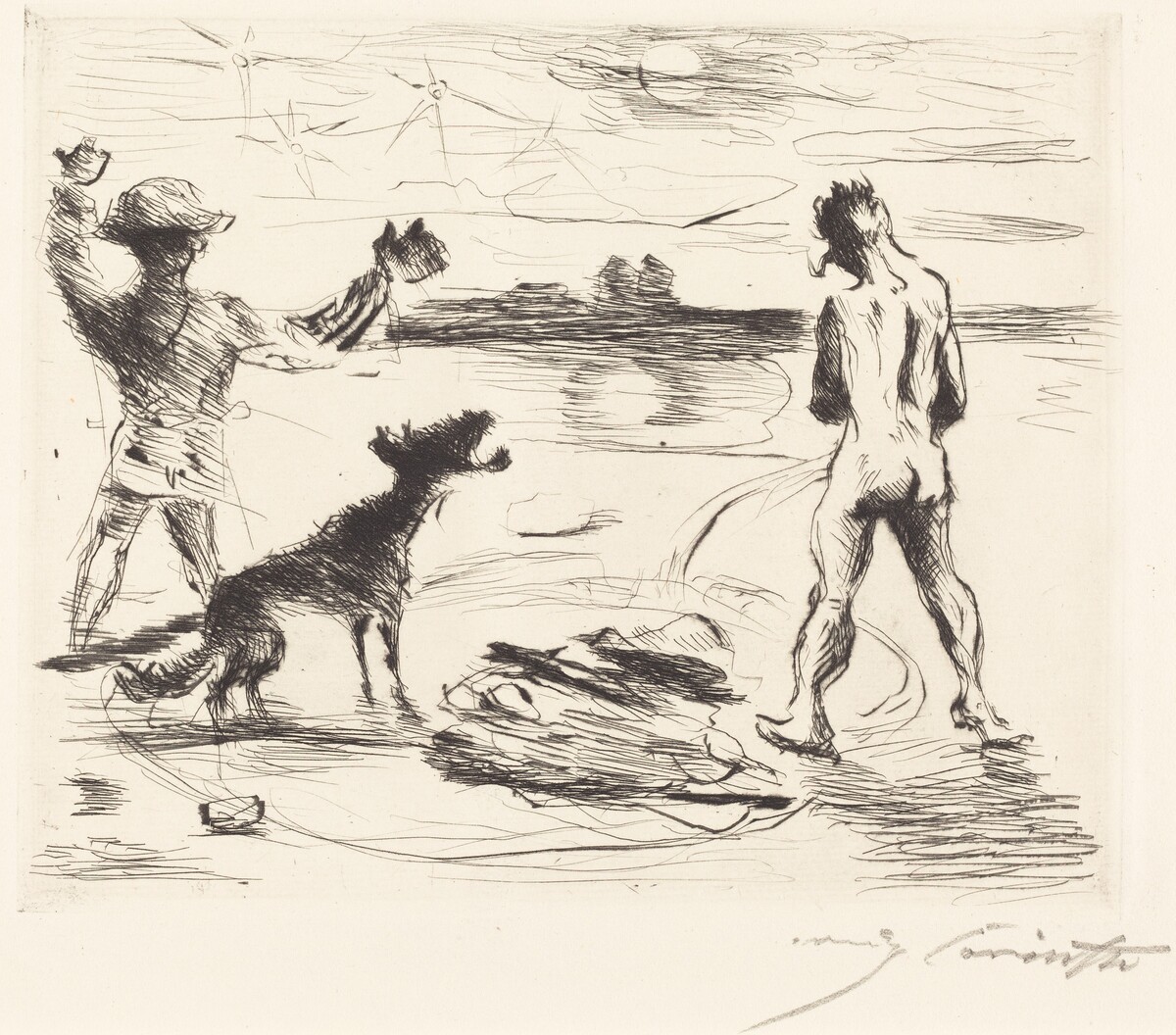 Das Gastmahl des Trimalchio: pl. VII (The Banquet of Trimalchio: pl. VII) by Lovis Corinth
