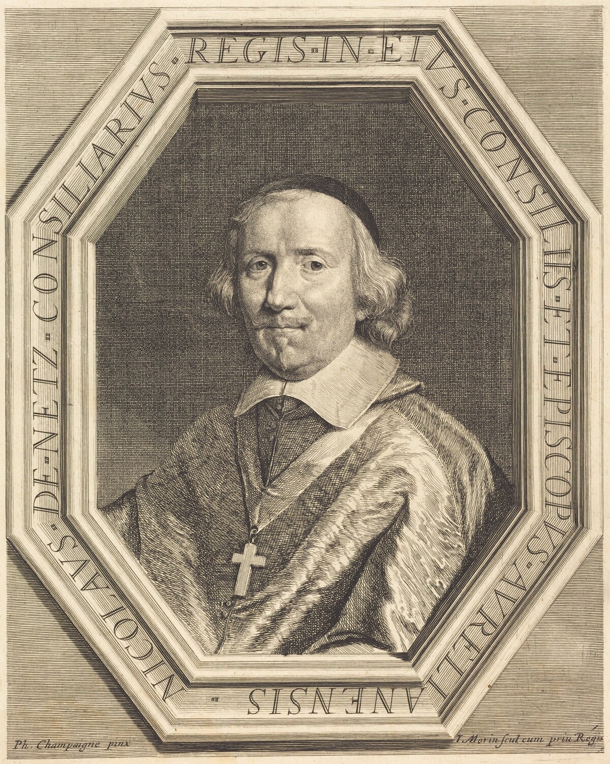 Nicolas de Netz by Jean Morin after Philippe de Champaigne