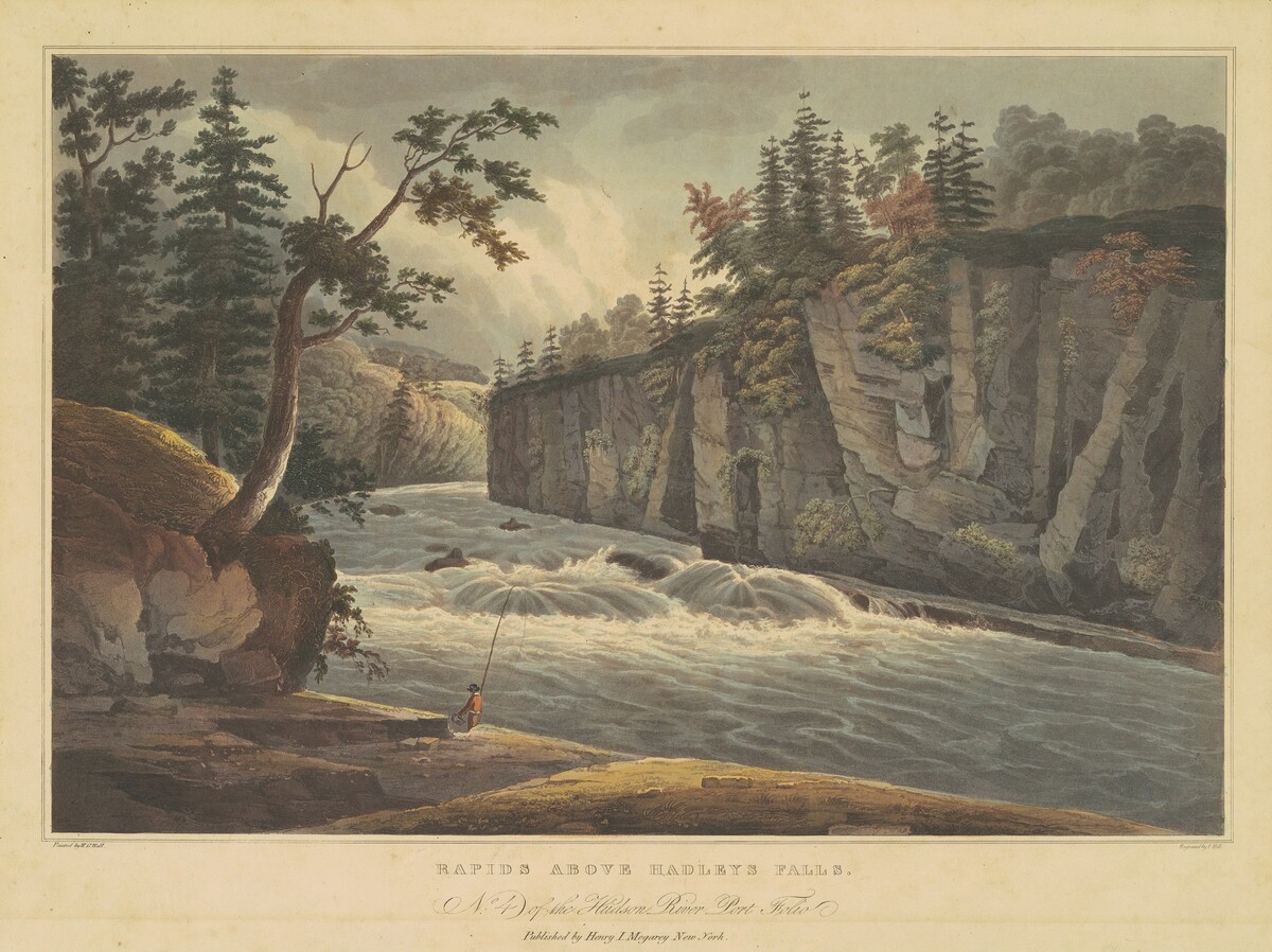 Rapids Above Hadley's Falls by John Hill, after William Guy Wall