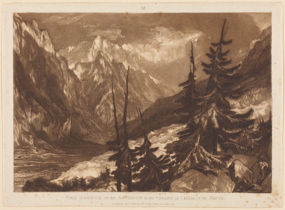 The Source of the Arveron by Joseph Mallord William Turner and Henry Edward Dawe