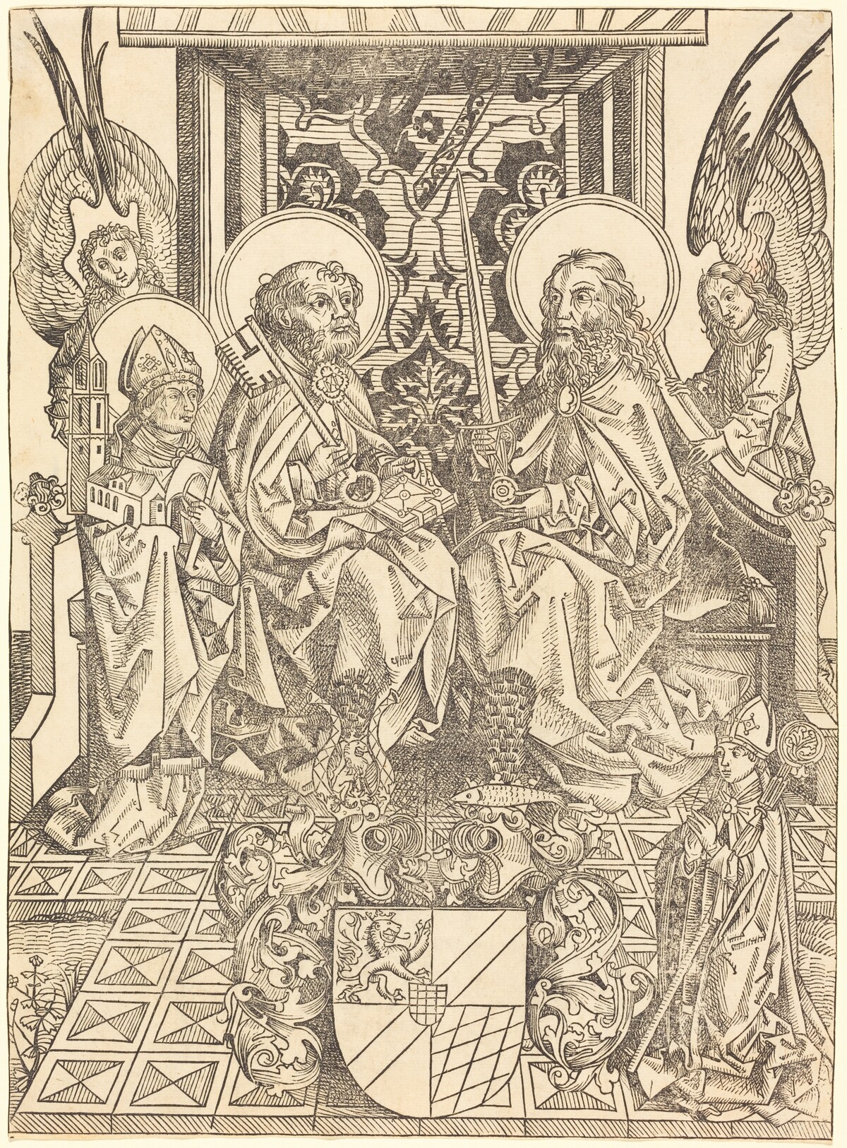 Saints Peter and Paul under a Canopy by Wilhelm Pleydenwurff