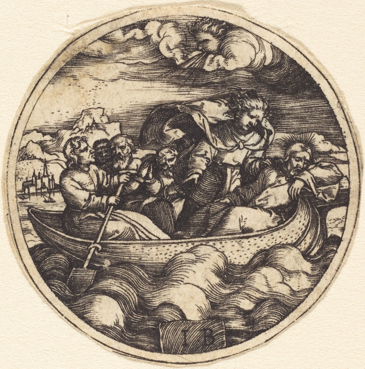 Christ Stilling the Storm by Master IB