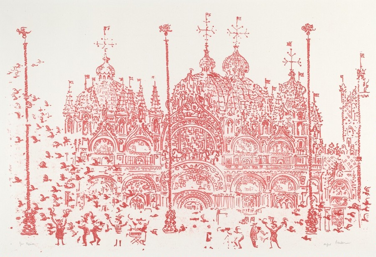 St. Mark's, Venice by Alfred Bendiner