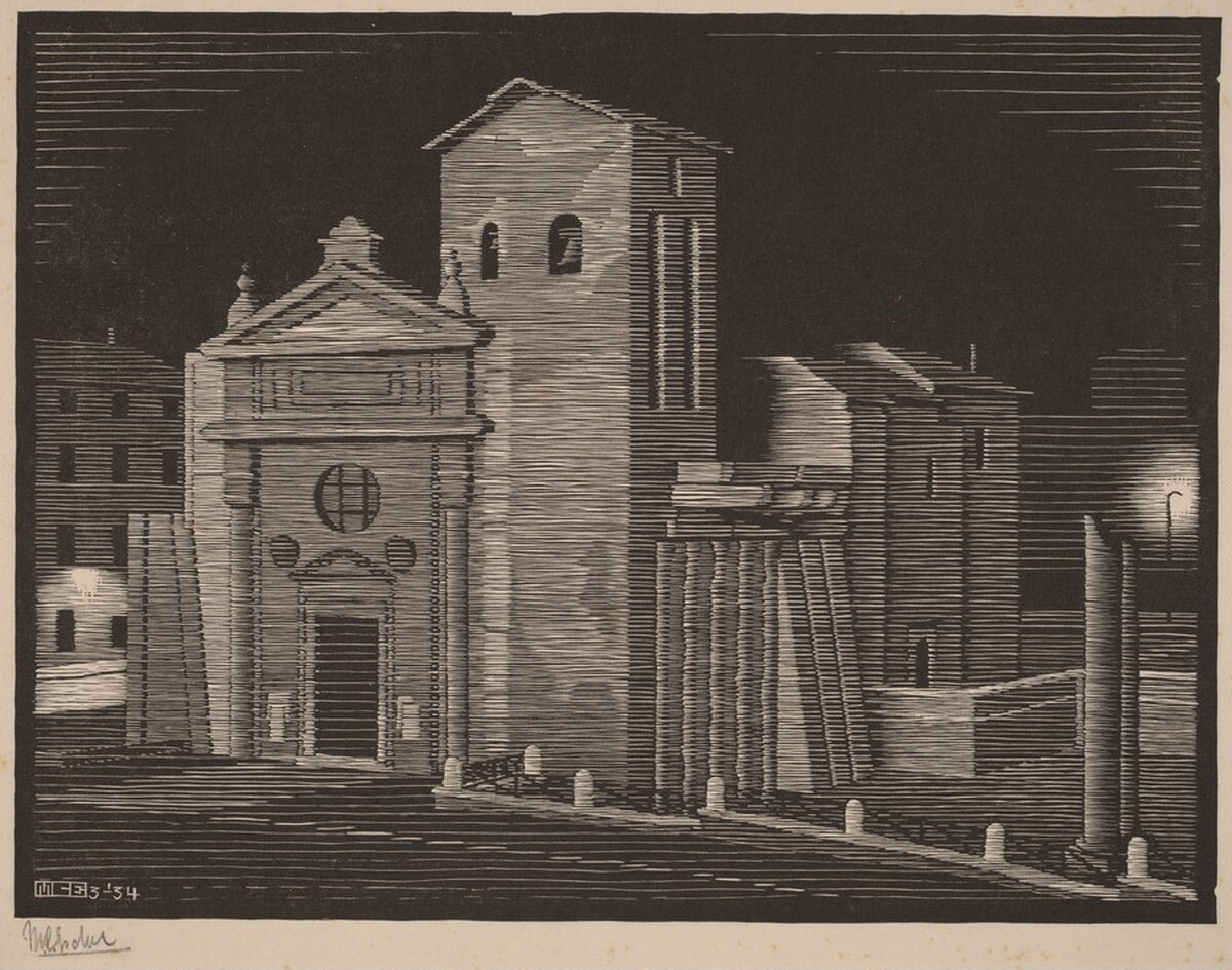 San Nicola in Carcere by M.C. Escher