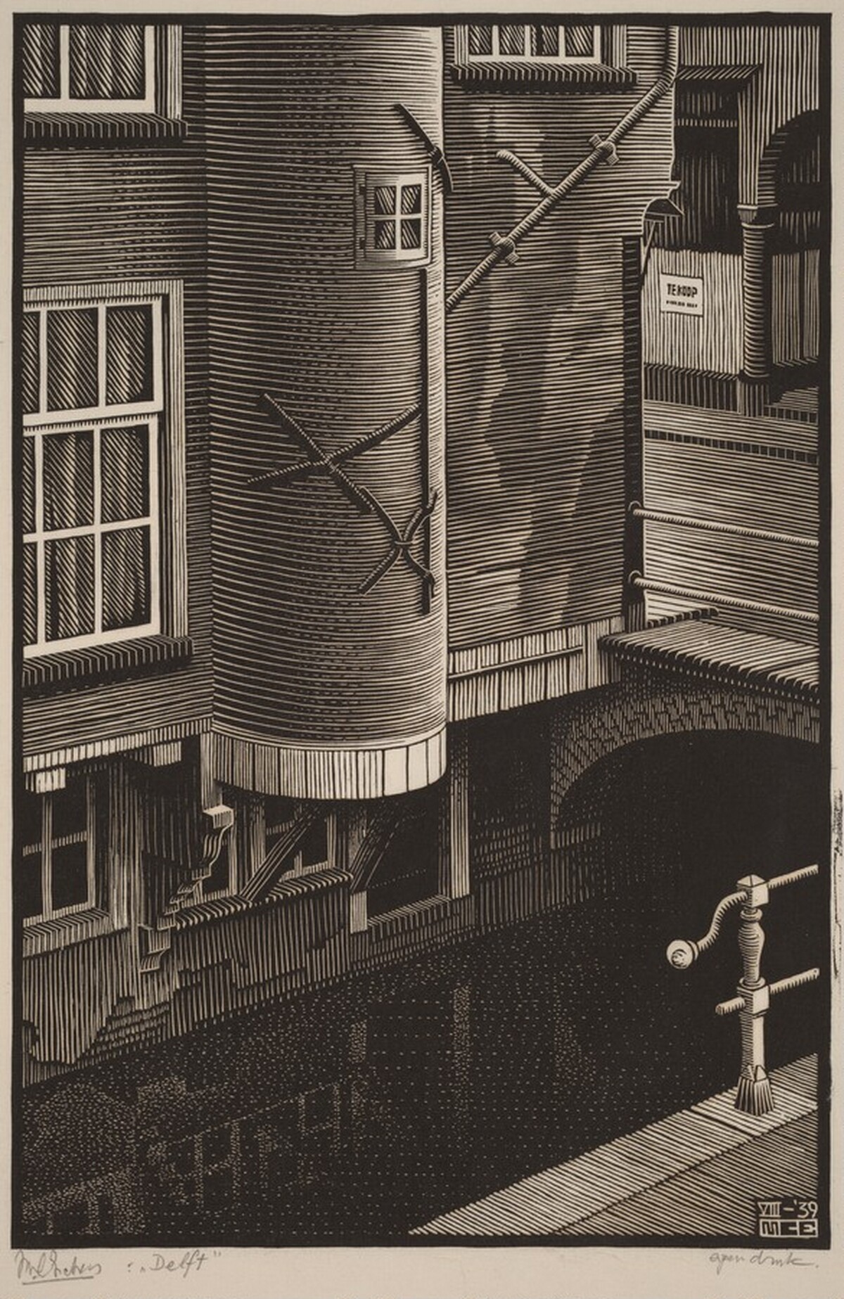 Voldersgracht by M.C. Escher