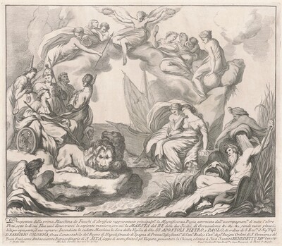 The Prima Macchina for the Chinea of 1741: Allegory of Regal Magnificence
