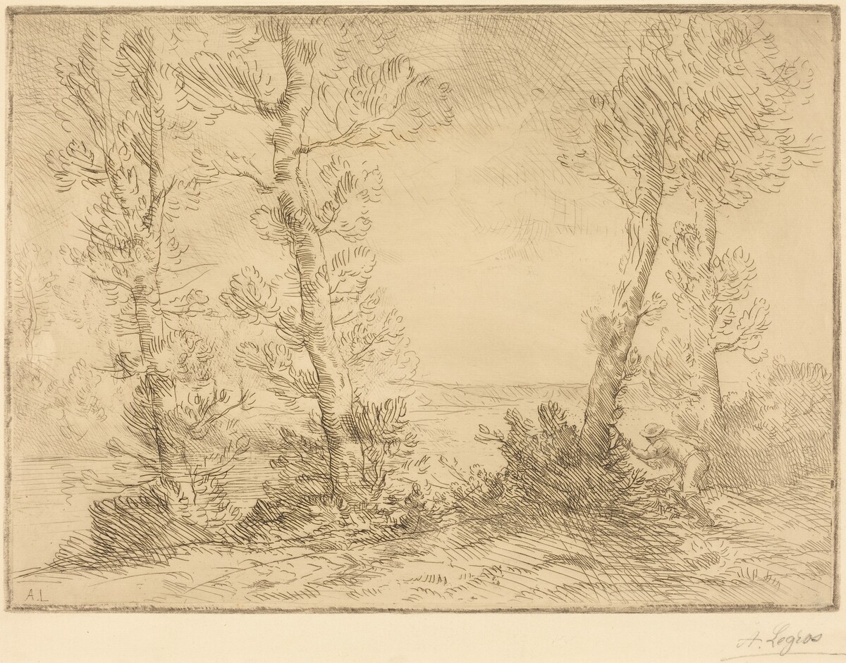 Salmon Fisher (Le pecheur du saumon) by Alphonse Legros