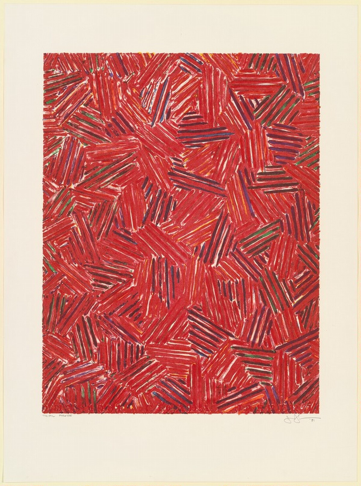 Cicada [trial proof] by Jasper Johns