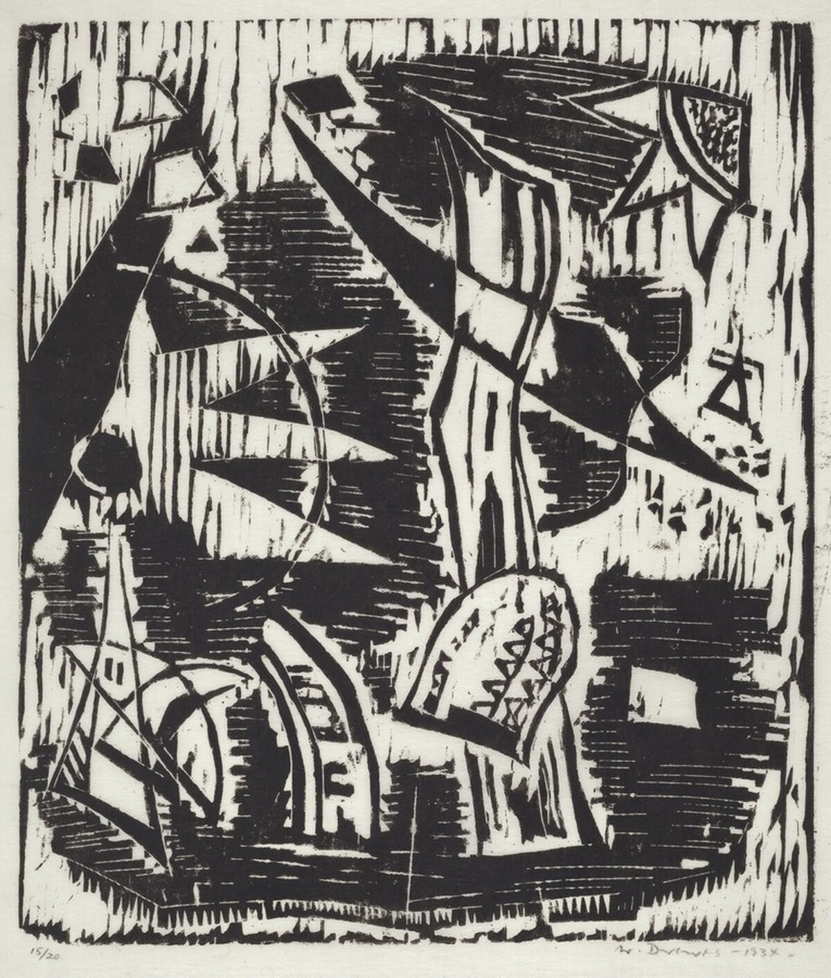 Composition I - Plant Forms by Werner Drewes