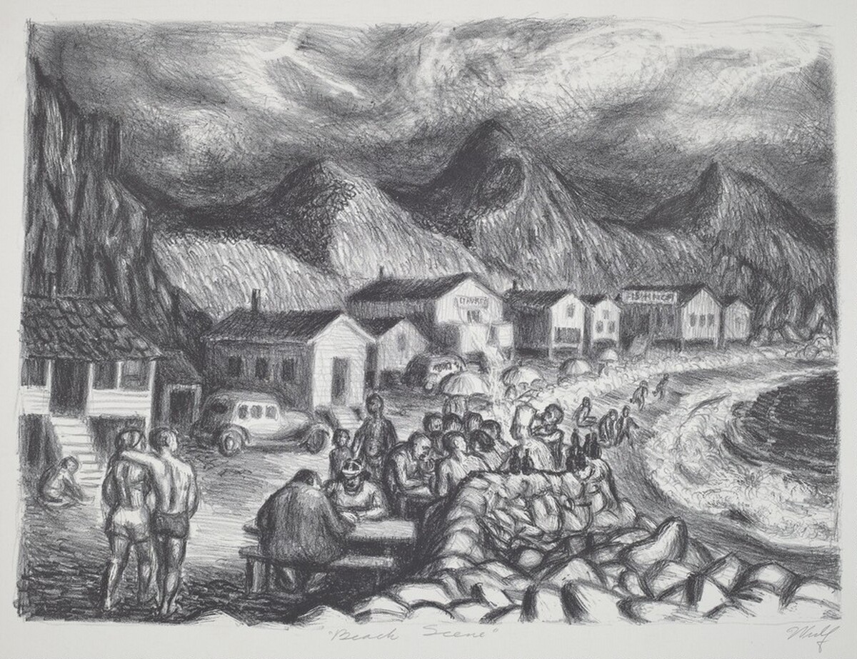 Beach Scene by William Lloyd Wulf