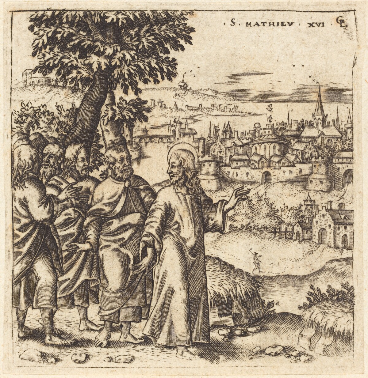 Christ Admonishes His Disciples by Léonard Gaultier